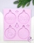 Molde de silicone Bolinhas de Natal desenhada