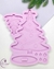 Molde Árvore de Natal desenhada + chaveiro + pingentes bolinhas