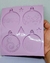 Molde de silicone Bolinhas de Natal desenhada - comprar online