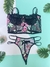CONJUNTO CORSET - Rosa e Verde