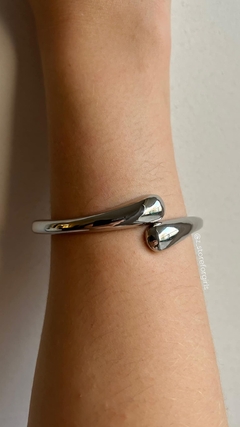 Pulsera chunky silver (acero blanco) - comprar online