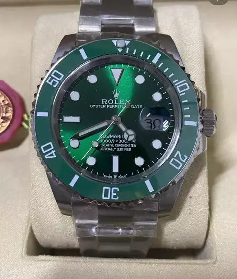 Rolex Submariner Verde Hulk Na Caixa