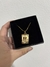Colar com foto dourado pingente 2,5cm na internet