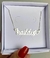 Colar com nome personalizado prata legitima 925 - comprar online