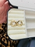 Brinco martelado banhado em ouro 18k