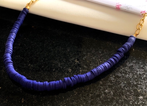 Colar Fimo Azul
