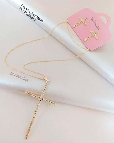 Conjunto Corrente e Brincos