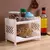 Mini rack retangular branco na internet
