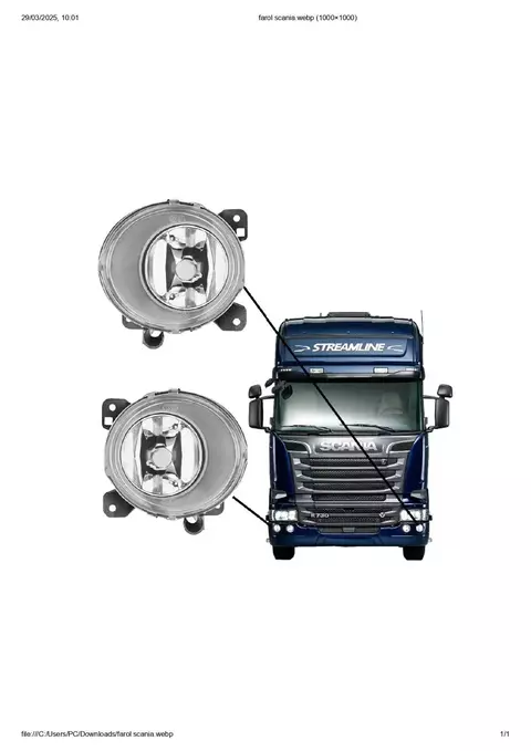 FAROL AUX SCANIA SERIE 5 H1 LD