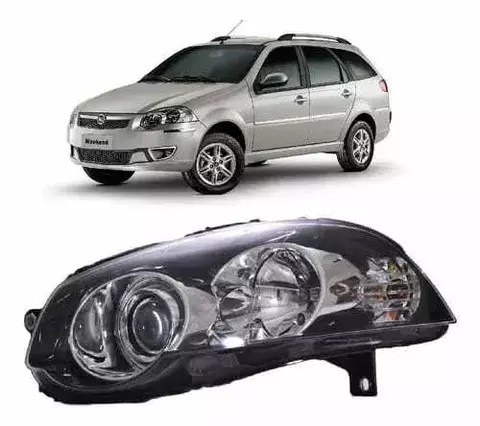 FAROL FIAT PALIO 08/ M.NEGRA C.C TREK LE