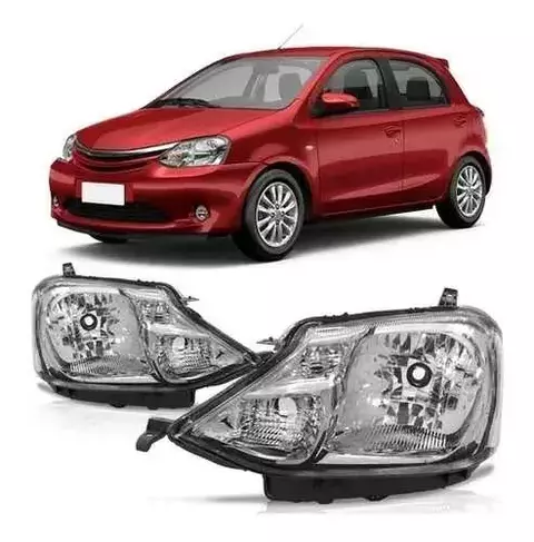 FAROL TOYOTA ETIOS 12/ CROMADO LE