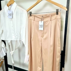 Camisa Croped Andressa - OFF WHITE