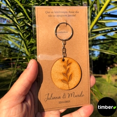 Chaveiro de MDF Para Lembrancinhas de Casamento Personalizadas - comprar online