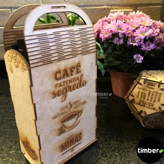 Caixa Personalizada com Alça de MDF - Timber Decor