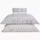 JOGO DE CAMA 4 PCS BREZZA BRANCOLEGNO QUEEN TRUSSARDI 2,40 X 3,00M