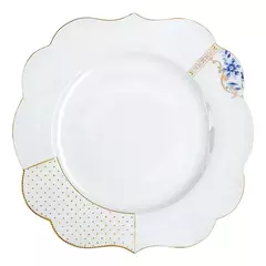 PRATO DE JANTAR FLOWERS - ROYAL WHITE PIP STUDIO