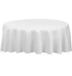 TOALHA DE MESA AUGURI CASA RAMI BRANCA 1,80 REDONDA