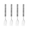 Conjunto 4 Garfos de Petisco de Aço Inox Espiral - Wolff