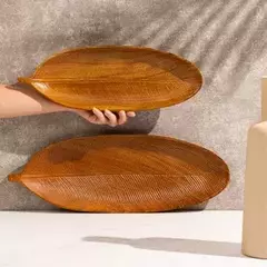 BANDEJA FOLHA 50CM X 18CM WOOD