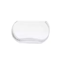 VASO DECORATIVO EM VIDRO TRANSPARENTE