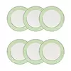 1 CJ. C/ 06 PRATOS SOBREMESA 22 CM - - MAIL ORDER - CLASSIC VERDE
