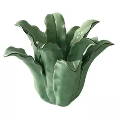Vaso De Cerâmica Verde/castiçal