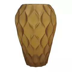 Vaso De Vidro Amarelo
