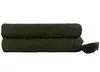 MANTA TRICOT BRICK VERDE POMPONS 1,80 X 2,60 - MUGUET