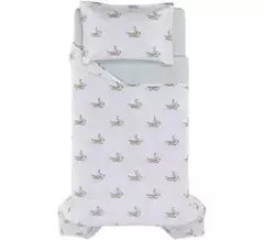 JOGO DE CAMA 3 PCS MARINAI ESTAMPADO SOLTEIRO TRUSSARDI 1,70 X 2,60