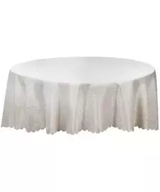 TOALHA DE MESA AUGURI CASA RAMI BRANCA 2,20 REDONDA