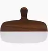 TABUA PARA SERVIR EM MARMORE E MADEIRA 40,6 CM - MARMORE BRANCO