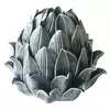 Castiçal de Mesa De Cerâmica Pinha Cinza