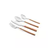 Conjunto de Talheres 16 peças Garbo Ranch Silver Matte