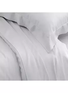 JOGO DE CAMA DE BAMBU KING BRANCO