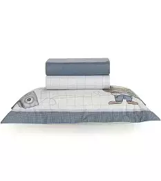 JOGO DE CAMA 3 PCS MUSICAL ESTAMPADO SOLTEIRO 180 X 250