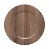 Sousplat Galles Flat Wood Brown