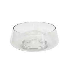 CENTRO DE MESA EM VIDRO TRANSPARENTE