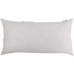 ALMOFADA ROYAL CELEBRATION LINHO BRANCO 40 X 80 - MUGUET