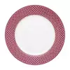 Prato de Jantar Scallop Rosa - Flower Festival