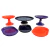 KIT DE BOLEIRAS PARA MESA HALLOWEEN ROXO PRETO E LARANJA COM 6 PEÇAS