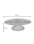 Boleira Lapidada Cristal Transparente 32cm Suporte Para Bolo - comprar online