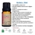 Frasco de óleo essencial de gerânio - Via Aroma, 10ml, com informações sobre benefícios e usos
