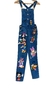 Jardineira jeans personalizada a mão Disney