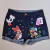 shorts jeans c/lycra escuro minnie e mickey adulto