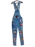 Macacão jeans feminino personalizado a mão disney - loja online