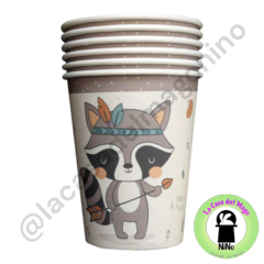 VASO DE POLIPAPEL MAPACHE 266cc x 6 un. (DVA046)