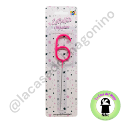 NUMERO ESTRELLITA MAGICA® ROSA 6 (VNERS6)