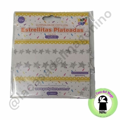 ESTRELLITAS PLATEADAS GLITTER 150 Cm (GUPL10)