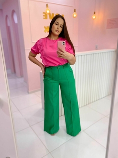 Calça pantalona alfaitaria - comprar online