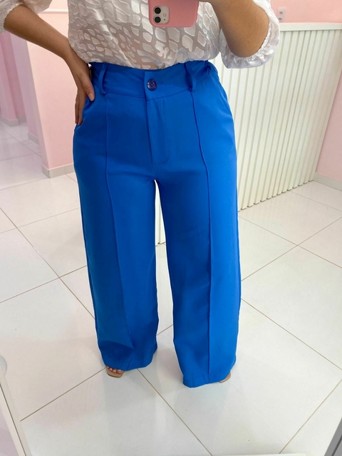 Calça pantalona alfaitaria